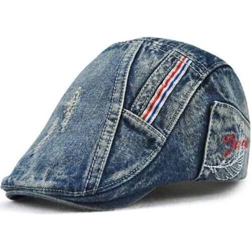 2018 New Do Old Cowboy Children Berets Hats Speing Summer Brand Snapback Peaked Cap Casquette 2 Colors Adjustable 52-56CM