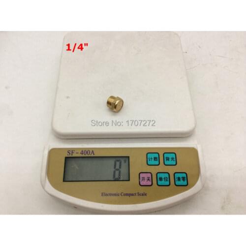 Free shipping 5pcs Pneumatic components 1/4" Pneumatic fittings/Solenoid valve silencer Copper material thread connection