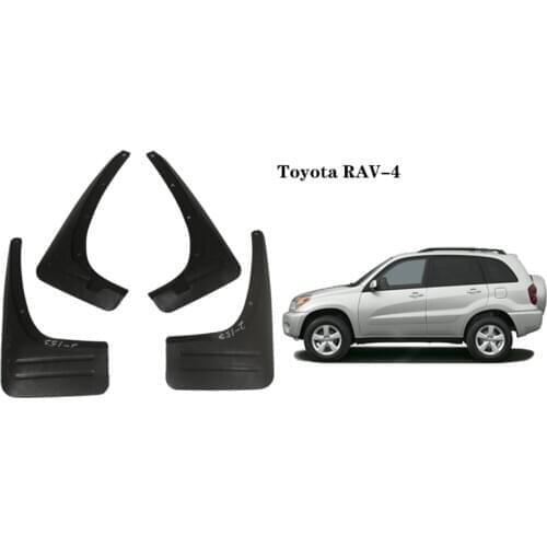 Top Quality 4 x Car Mudguards Mud Flaps Splash Guards fender Car Accessories For Toyota RAV4 2000-2005 Without Wheel Eyebrow