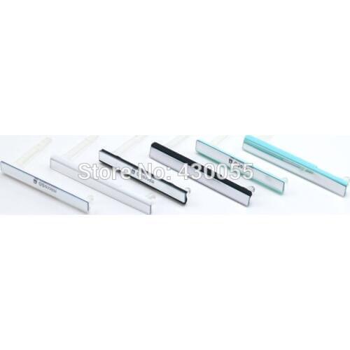 Black/White/Green Ymitn 100% New Housings USB Charging Port Dust Plug Cover Sim Card SD Cover For Sony Xperia C3 S55T S55U