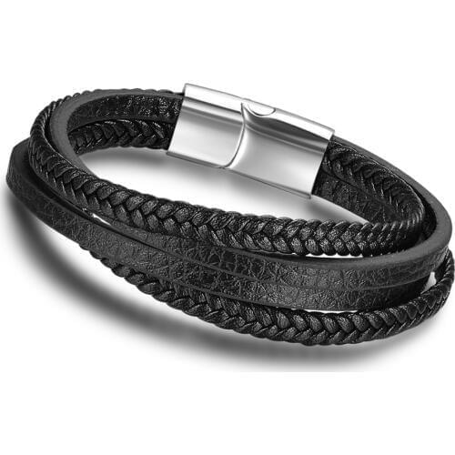 Jewelora Men's Leather Bracelets