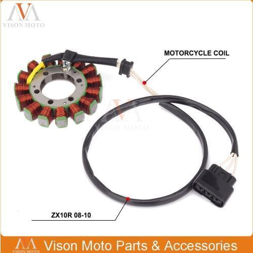 Motorcycle Generator Magneto Stator Coil For Kawasaki ZX10R ZX-10R ZX-10R 2008 2009 2010