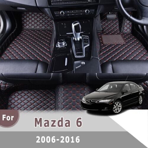 RHD Carpets For Mazda 6 2016 2015 2014 2013 2012 2011 2010 2009 2008 2007 2006 Car Floor Mats Auto Accessories