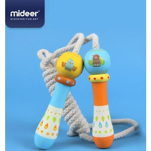 MiDeer Baby Rope Skipping Toys Kindergarten 5Y+ Cotton Cartoon Wooden 2.2M Totem Adjustable Boy & Girl Outdoor Sport Toys