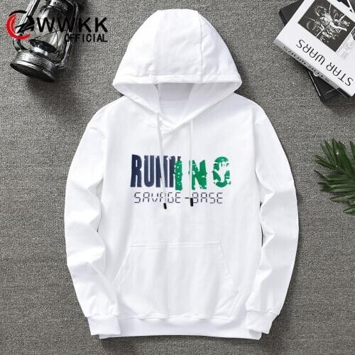 Quality Brand RUNNING Men Hoodie 2020 Autumn Hip Hop Streetwear Men Pullover Sweatshirts Hoodies Mens Solid Color Hoodie Male