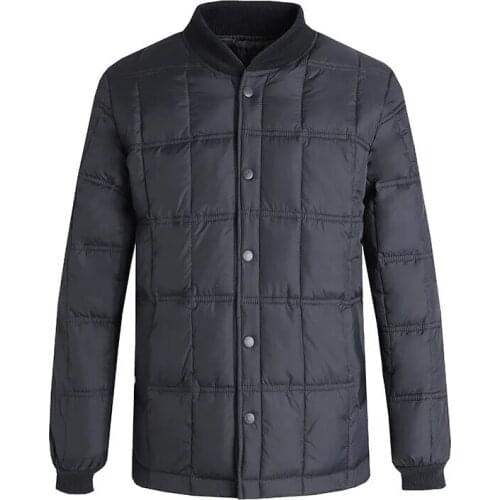 Plus Size 2021 Winter Jacket Men Fashion Stand Down Liner Coat 5XL Casual Warm Parkas Outwear Male Clothing Jaqueta Masculina