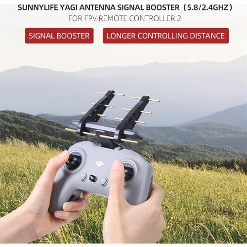 NEW DJI FPV 5.8G/2.4G Yagi antenna enhanced signal range extender Remote Controller for DJI FPV