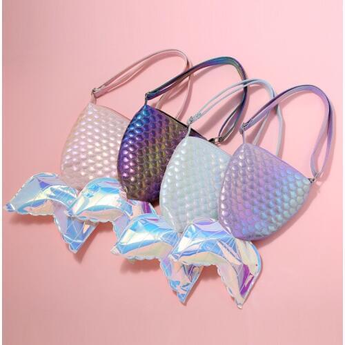 Big Mermaid Pencil Case Colorful PU Pencil Bags Pen Box School Supplies Stationery Student Office Supplies Pencil Pouch Tools