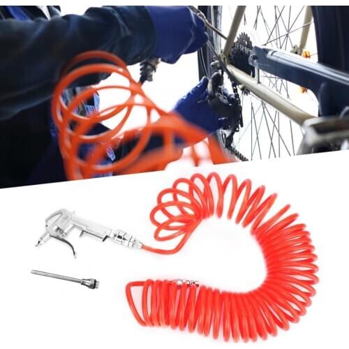 1/8 Inch 0.8Mpa Aluminum Alloy Air Duster Blow Gun with 9m Spring Hose Dust Removal Cleaning Tools