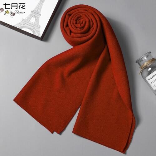 Korean Winter New Wool Knitted Womens Scarf in 2019,Thickening the Scarf for Men and Women without Liquids scarf women