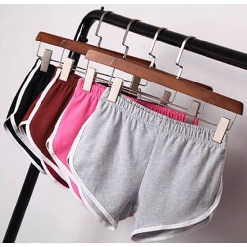 Women Skinny Shorts Solid Sexy Fitness Elastic Waist Shorts Female 2021 Summer Yoga Bodybuilding Seamless Beach Short Pants