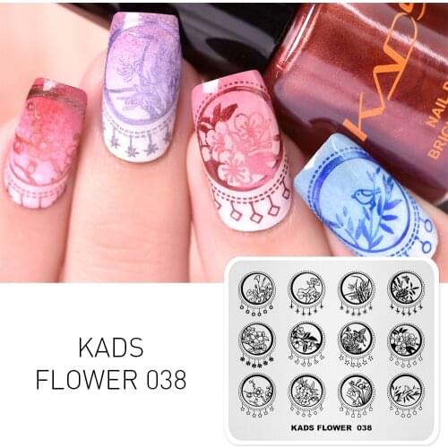 1PC New Arrival Nail Stamping Plates Flower Image 7*8cm Nail Art Decoration Stamp Plate Nail Art Stencils for Nails Decoration