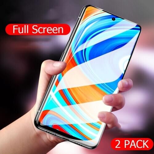 2 Pack Tempered Glass For Redmi Note 10 Pro Explosion-Proof Screen Protector Film For Xiaomi Redmi Note 9 10 Pro