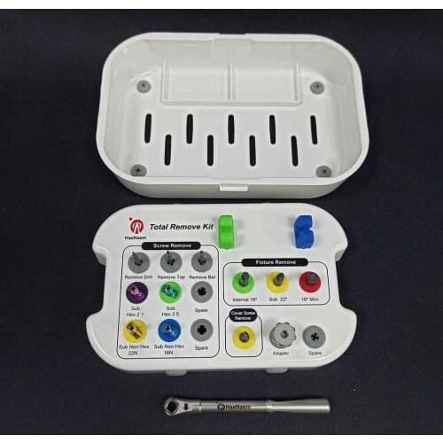 Hot Sale Dental Implant Instrument Fixture & Screw Remove Kit Korea MCT Implant Tools Dental Implant Tool Box
