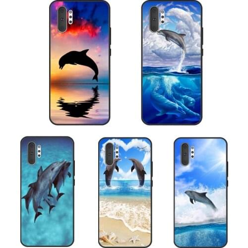 Animal Dolphin For Samsung Galaxy S20 FE S8 S9 S10 Plus S10e Note 10 Plus Note 20 S21 Ultra Phone Case