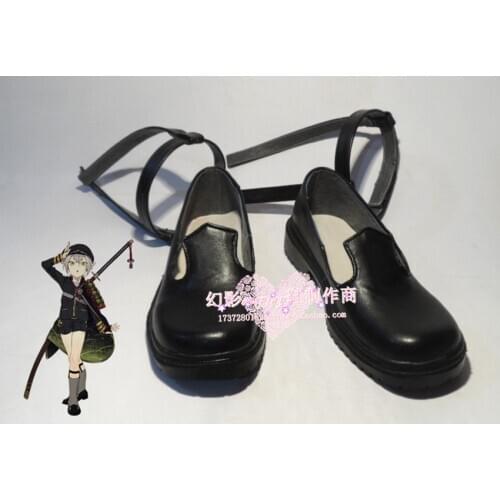 Touken Ranbu Hotarumaru Black Halloween Daily Cosplay Shoes H016
