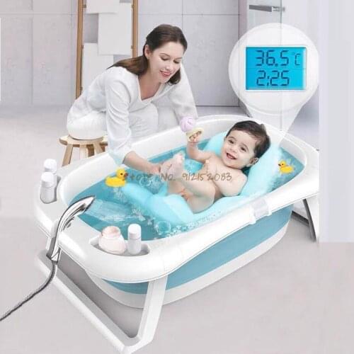 Baby Bathtub Baby Folding Bathtub Newborn Baby Large Size Can Sit And Lie Home Bath Tub Newborn