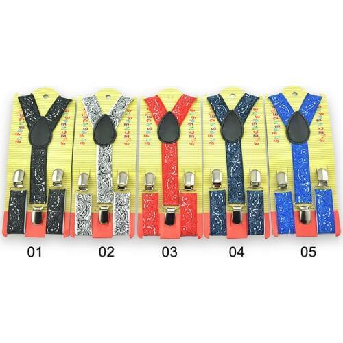 New Fashion Clothes Accessories Elastic Clip-on Adjustable Kids Children Braces Suspenders Y-Back suspender Bandana Boys Braces