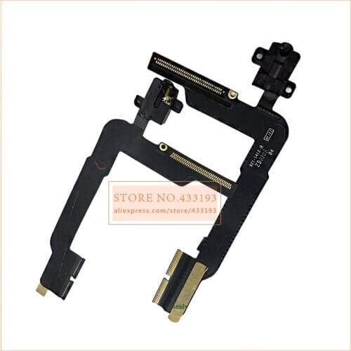 For iPhone iPad 3 mini 4 Pro 9.7 12.9 10.5 Nice Quality Brand New Repair Part Voice Control Flex Cable Headphone Jack Dock A1822