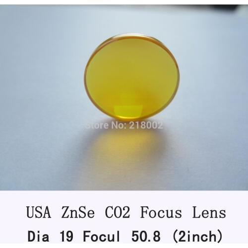USA CVD ZnSe Focus Lens 19mm Dia 50.8mm Focal for CO2 Laser co2 laser engrave machine co2 laser cutting machine