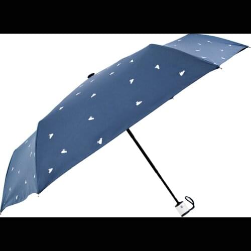 Creative sunny umbrella small fresh folding vinyl sun umbrella sun umbrella anti-ultraviolet sun umbrella automatic umbrella