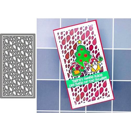 Raindrops Cutout Frame Metal Cutting Dies For Scrapbooking Handmade Tools Mold Cut Stencil New DIY Card Make Mould Model Craft