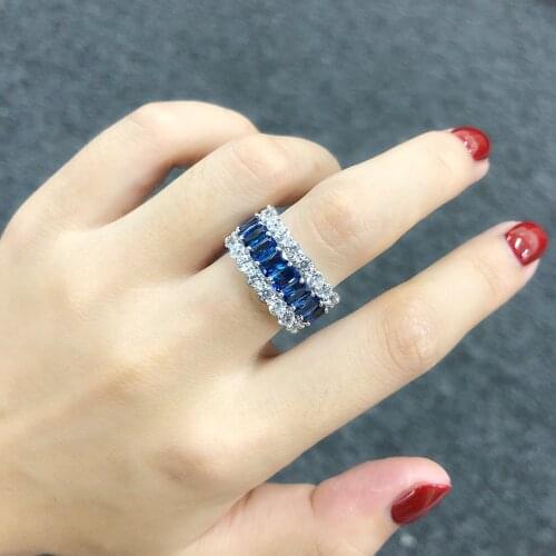 Fashion AAAAA S925 ZIRCON ring PINK/BLUE/WHITE wholesale beads nature FPPJ
