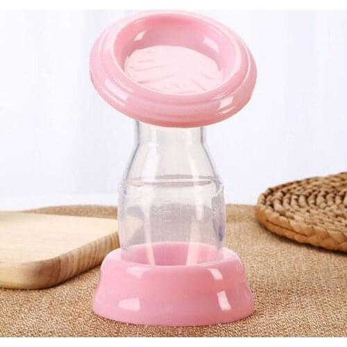 Baby Feeding Manual Breast Pump 2021 New Fashion Maternity Breast Collector Automatic Correction Breast Milk Silicone Pumps