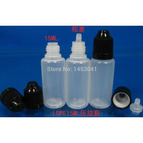 LDPE15ml plastic bottle/dropper bottle/essential oil bottle/Ego oil bottle/black CRC cap