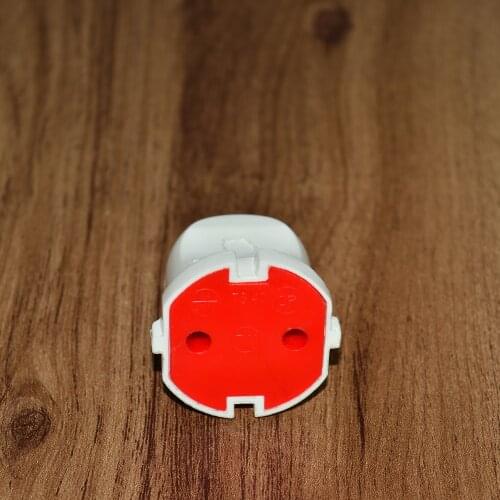 PnpnElectric Ayka White Ungrounded Female Plug EU 1P + N 16A Plastic IP44 Portable Usage 220 VAC