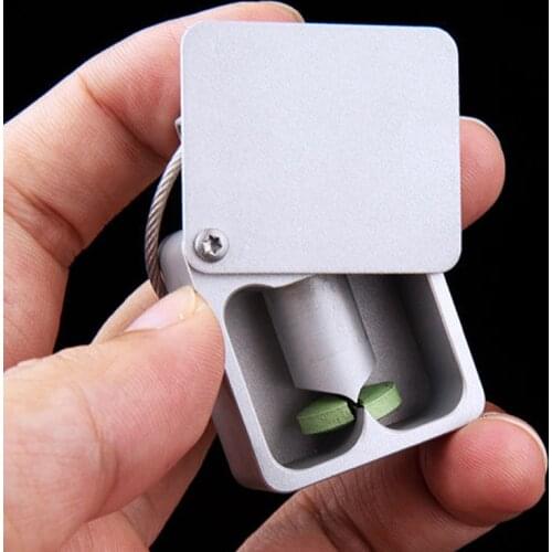 Aluminum Alloy Portable Cutting Pill Outdoor Tool Medicine Storage Container Pill Separator