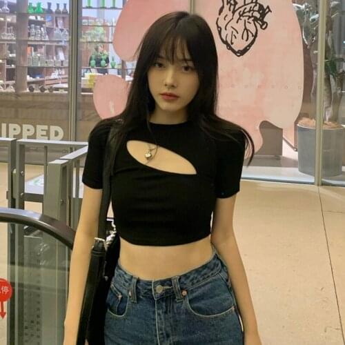 Casual Loose Ins Solid Color Tshirt Female Korean Harajuku Womens T-shirts Tops Japanese Kawaii Ulzzang Clothes For Women