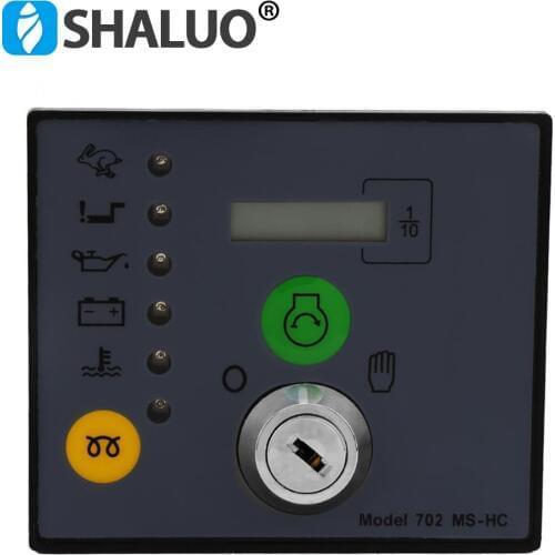 Manual start Generator Controller unit MS702 Key Start Pannel Module genset parts diesel alternator electronic controller board