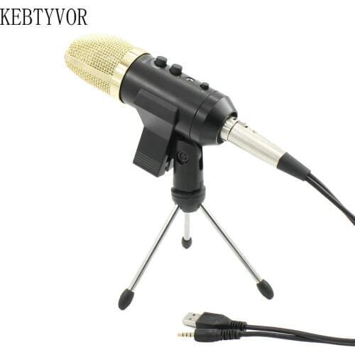 MK-F400TL Studio Microphone USB Condenser Sound Recording Add Stand free Driver For Mobile Phone Computer Update MK F100TL