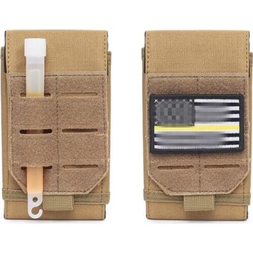 Outdoor tactical multifunctional camouflage belt bag 6.5 inch mobile phone bag molle system pendant bag