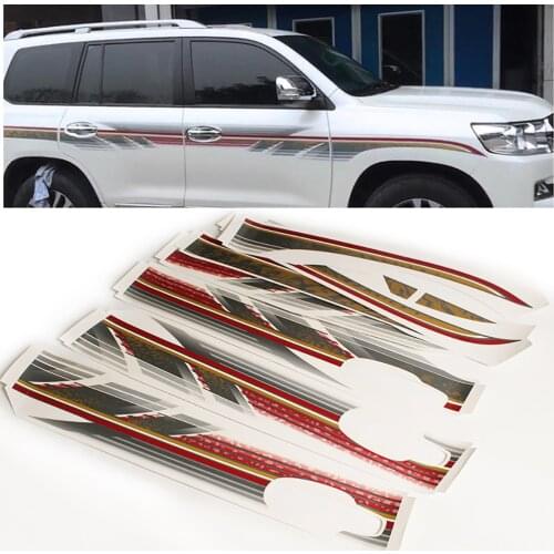Car Side Body Cover Vinyl Graphic Decal Auto Stickers For Toyota Land Cruiser 200 2008 2009 2010 2011 2012 2013 2014 2015