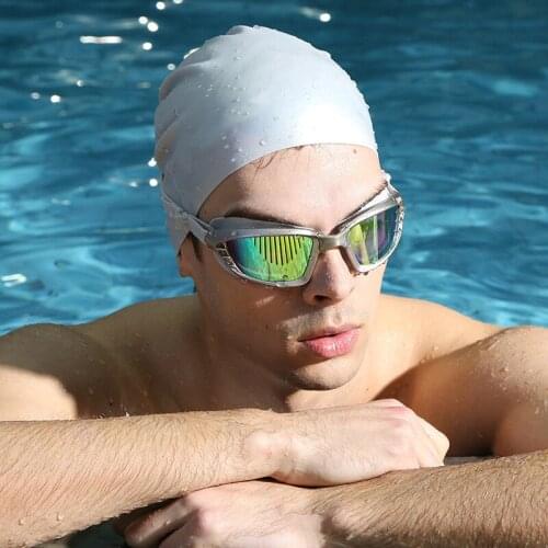 High quality Professional Swimming Goggles Anti Fog UV Plating Lens Waterproof Adjustable Swimming Glasses Eyewear men women