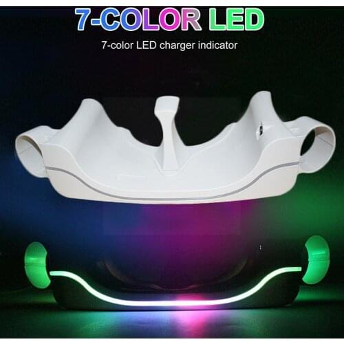 7 Color LED Charging Station Dock Charger Wall Mount Comfort Storage Accessories Quest 2 For Oculus Stand Case Hook VR Hold W4M8