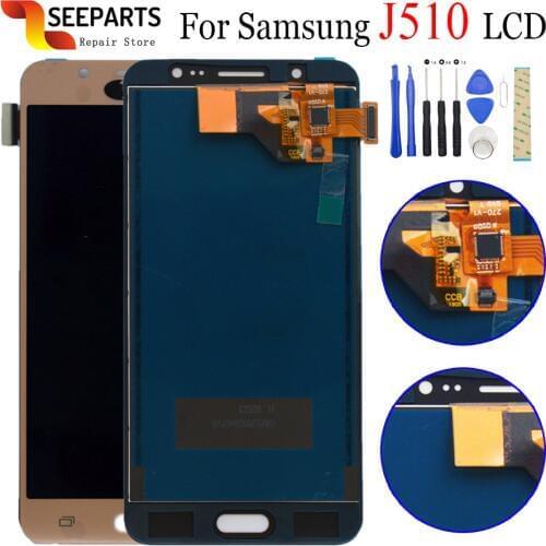 100% Tested LCD For Samsung J5 2016 SM-J510F J510FN J510M J510Y J510G J510 LCD Display+Touch Screen Digitizer Assembly