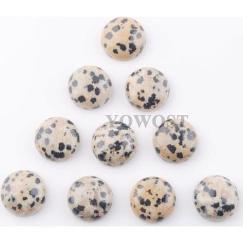 20Pcs 12mm Natural Gem Stones Snowflake Obsidian Round Flat Back Cabochon CAB No Hole Jewelry findings Accessories QU3259