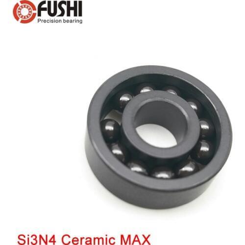 608 MAX Full Ceramic Bearing Si3N4 1PC 8*22*7 mm Full Balls 608 CE Ceramic Ball Bearings 608CE