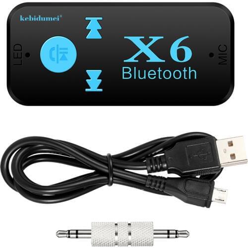 Car Kit Wireless 3.5mm AUX Bluetooth handsfree A2DP Audio Receiver TF Card Mp3 music transmitter for Car Speaker Mp3 player