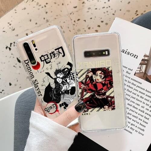 Demon Slayer Phone Case Transparent for Samsung A71 S9 10 20 HUAWEI p30 40 honor 10i 8x xiaomi note 8 Pro 10t 11