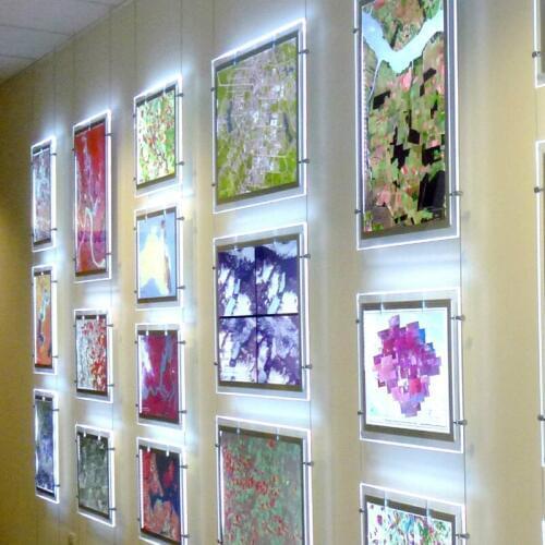 Pack/18units) A4 Double Sided Cable Display Hanging Systems,Led Portrait Window Displays for Poster,Graphics,Signs & Ads