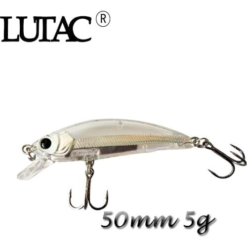 LUTAC Sinking Minnow Fishing Lure 50mm 5g Artificial Baits Wobblers Seabass Jerkbait