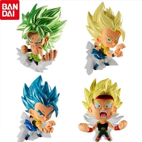 Original BANDAI SUPER WARRIORS FIGURE Gashapon PVC Toy 02 - Set of 4 Pcs Broly Bardock Gogeta
