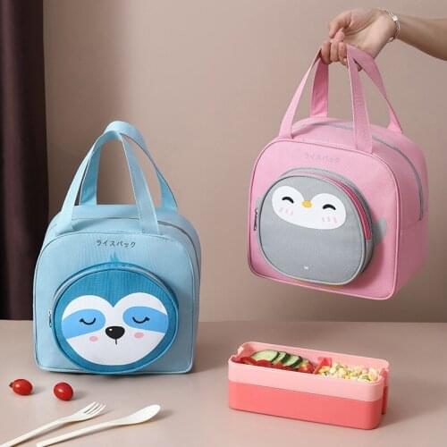 Oxford Cloth Thicken Tin Foil Lunch Bag for Women Men Kids Work School Camping Picnic Cartoon bento bag carries large capacity
