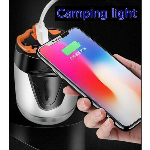 Outdoor Usb Rechargeable Light Led Camping Flashlight Lamp Lantern Tent Torch for camping exploration