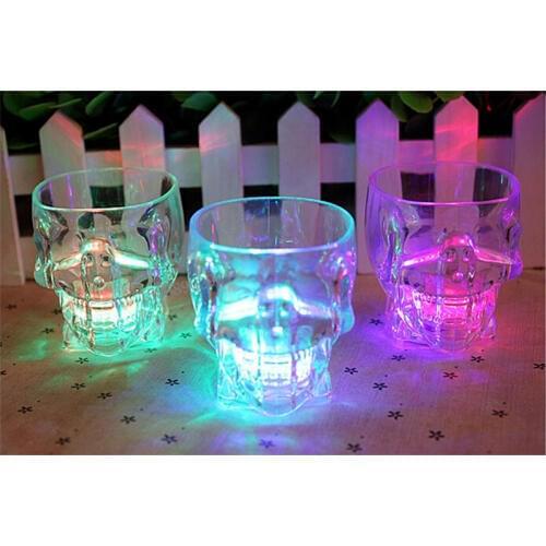 Gafas Led Costume Leds 3pcs/lot Flash Glasses Wisky Cup Toys Halloween Party Bar Ktv Supplies Beer Colorful Glow Glass Bottle