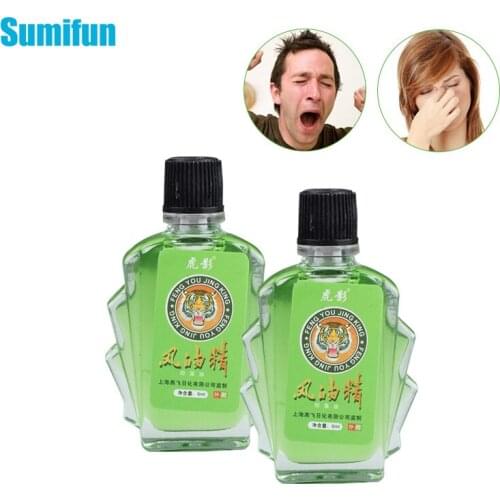 6ml Tiger Balm Cool Oil Relieve Headache Dizziness Heatstroke Stuffy Nose Refreshing Anti-Itch Muscle Sprain Pain Relief Plaster